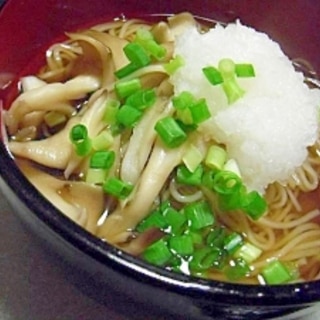 受験生の夜食にどうぞ！きのこにゅうめん♪